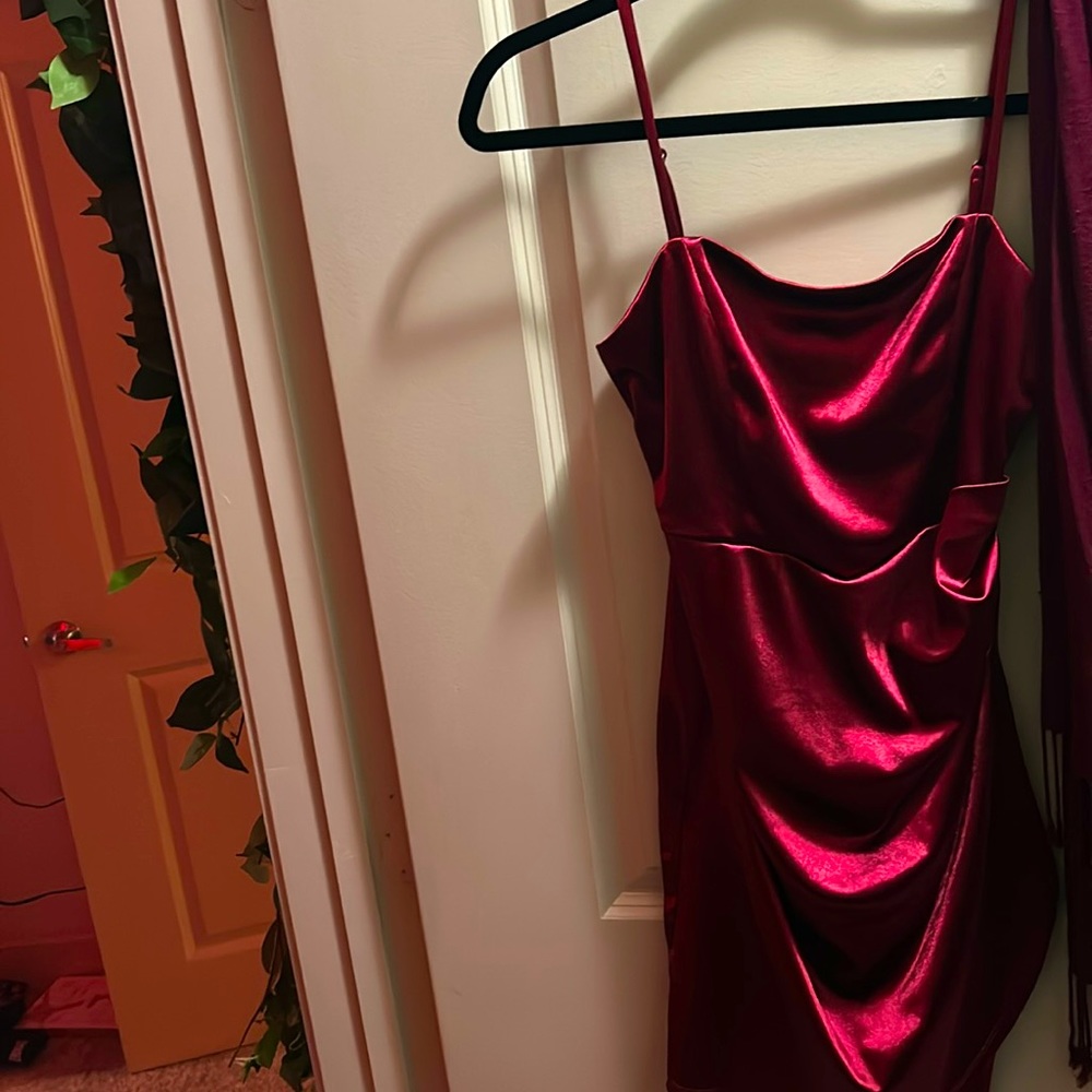 Red velvet Night dress